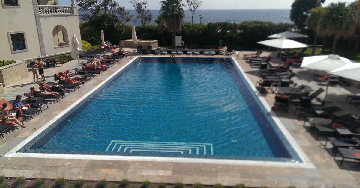 Een foto van het zwembad bij Grande Real Villa Italia Hotel & Spa
