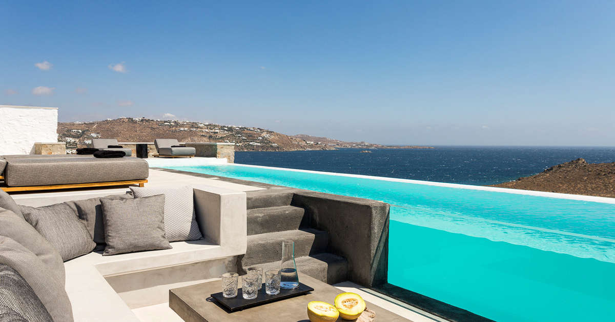 Een foto van het zwembad bij Casa Del Mar Mykonos Seaside Resort