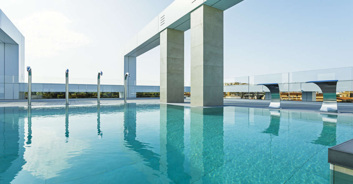 Een foto van het zwembad bij Hotel Olympus Palace