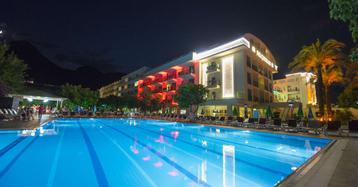 Een foto van het zwembad bij Hotel Selcukhan