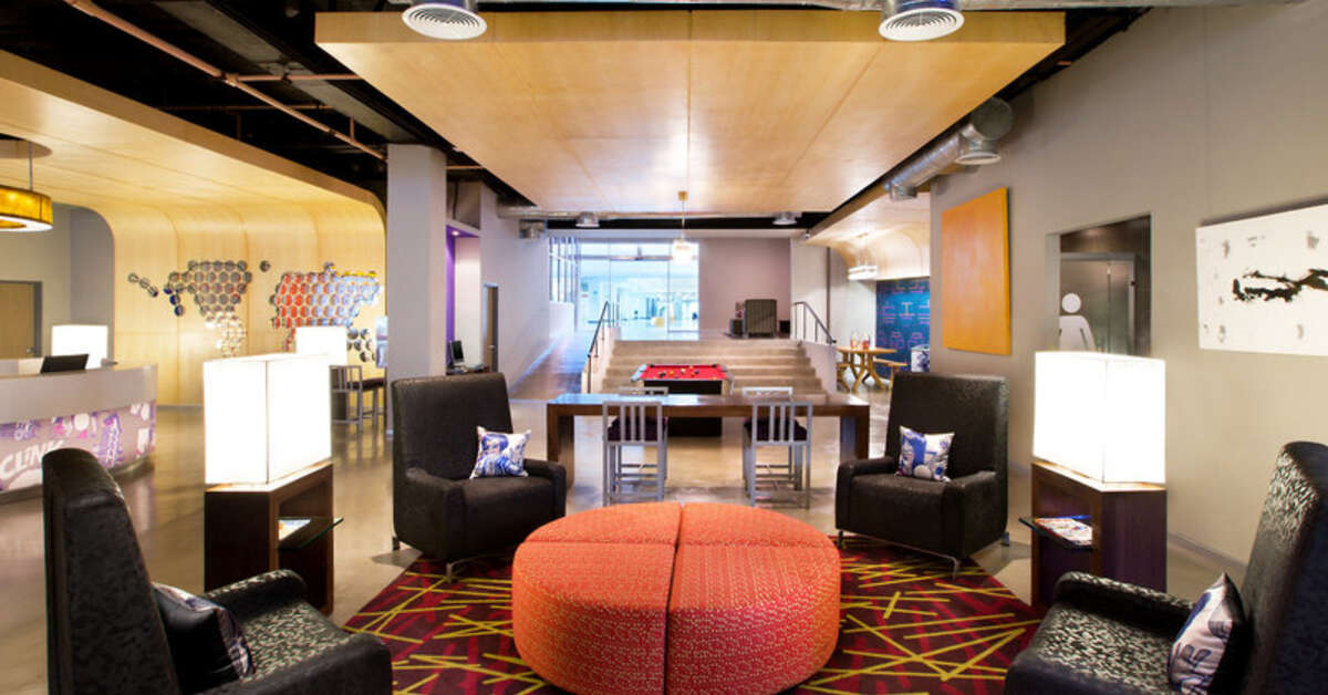 Een foto van het interieur van Aloft Cancun Hotel