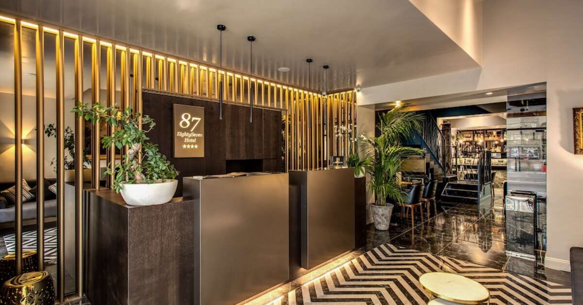 Een foto van het interieur van Hotel 87 EightySeven