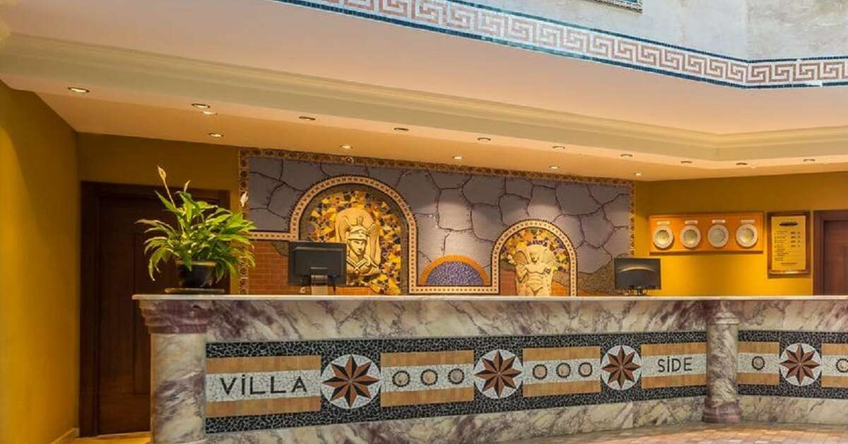 Een foto van het interieur van Hotel Villa Side
