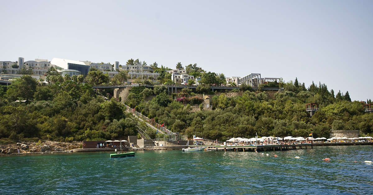 Een foto van de buitenkant van Duja Bodrum Hotel