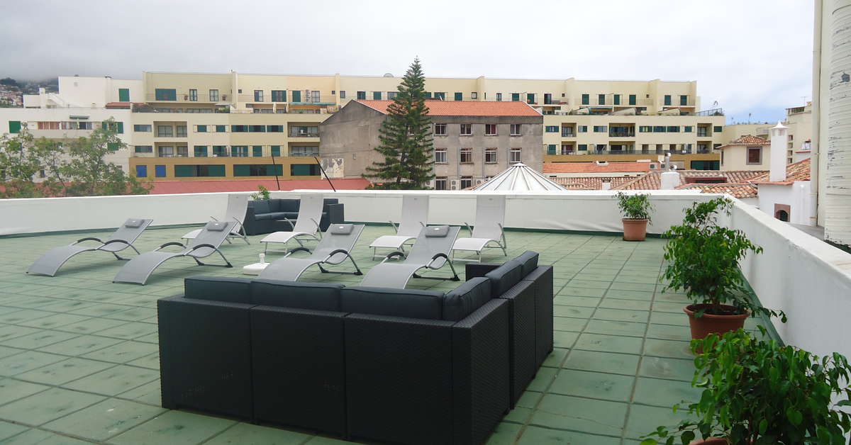 Een foto van het terras bij Residencial Greco