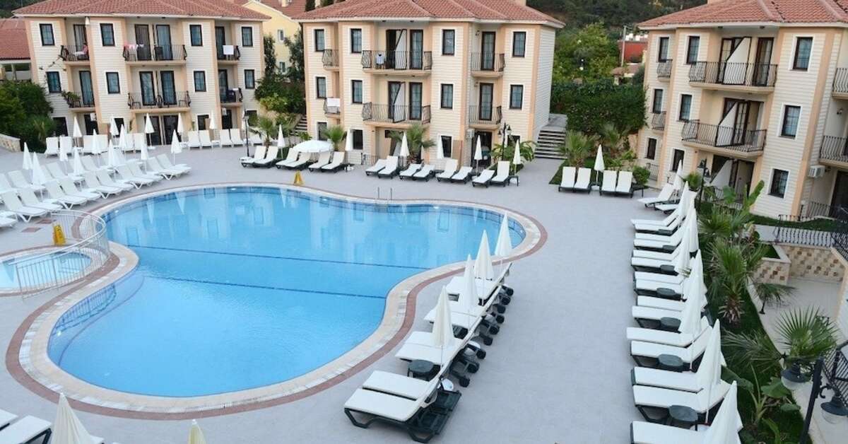 Ein Foto von einer Übersicht des Marcan Beach Hotel