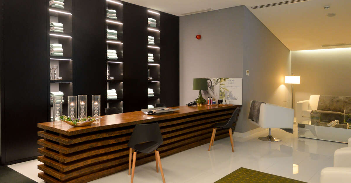Een foto van het interieur van Furnas Boutique Hotel