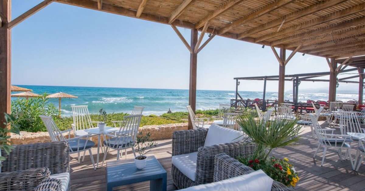 Een foto van het terras bij Hotel Cactus Bay