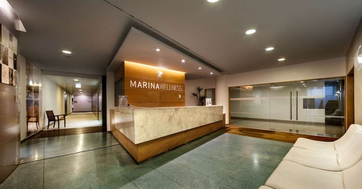 Een foto van het interieur van Hotel Marina Atlantico