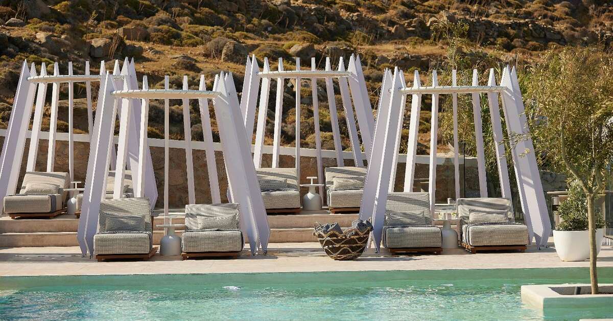 Een foto van het zwembad bij Once in Mykonos
