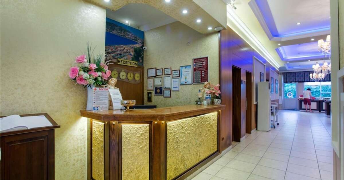 Een foto van het interieur van Alanya Beach Hotel