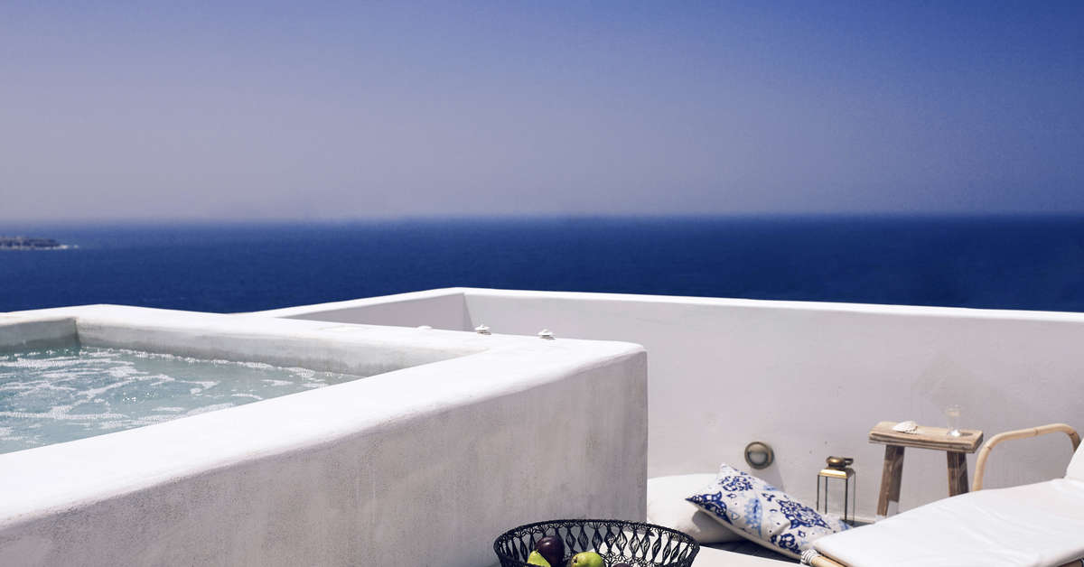 Een foto van de faciliteiten bij Santo Maris Oia Luxury Suites & Spa