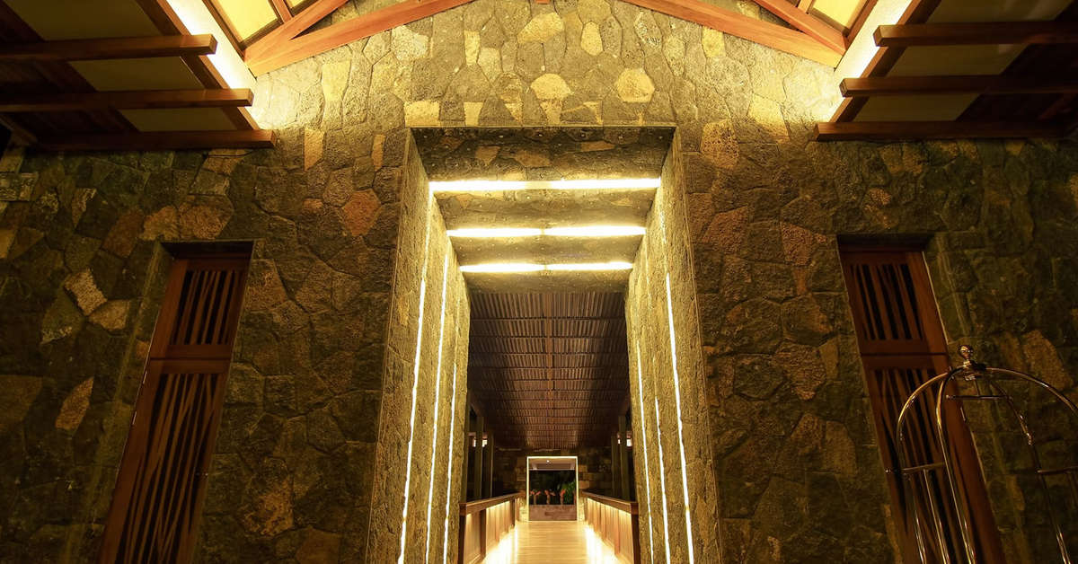 Een foto van het interieur van Crystals Beach Resort Belle Mare