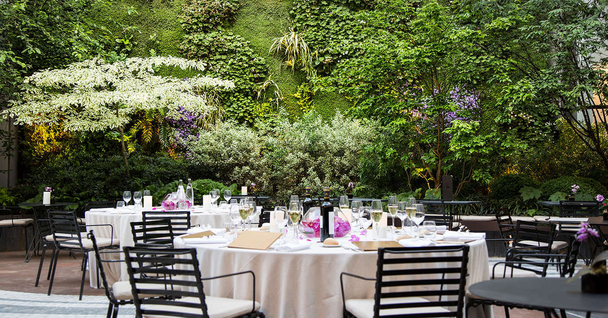 Een foto van het terras bij Novotel Paris Les Halles