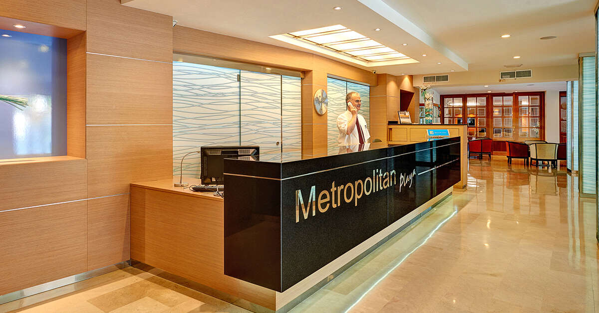 Een foto van het interieur van Hotel Metropolitan Playa