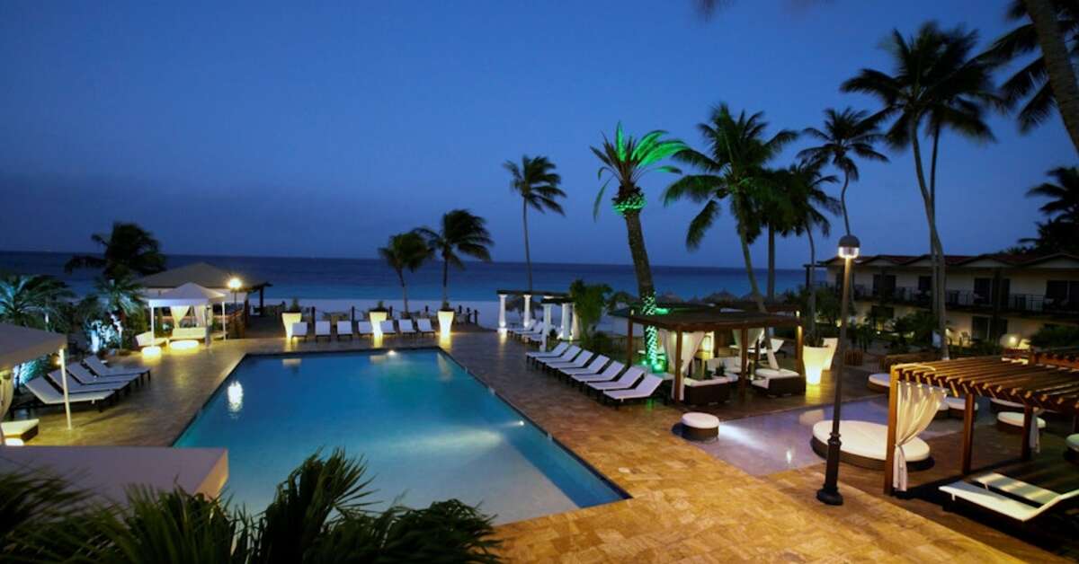 Een foto van het zwembad bij Divi Aruba All Inclusive