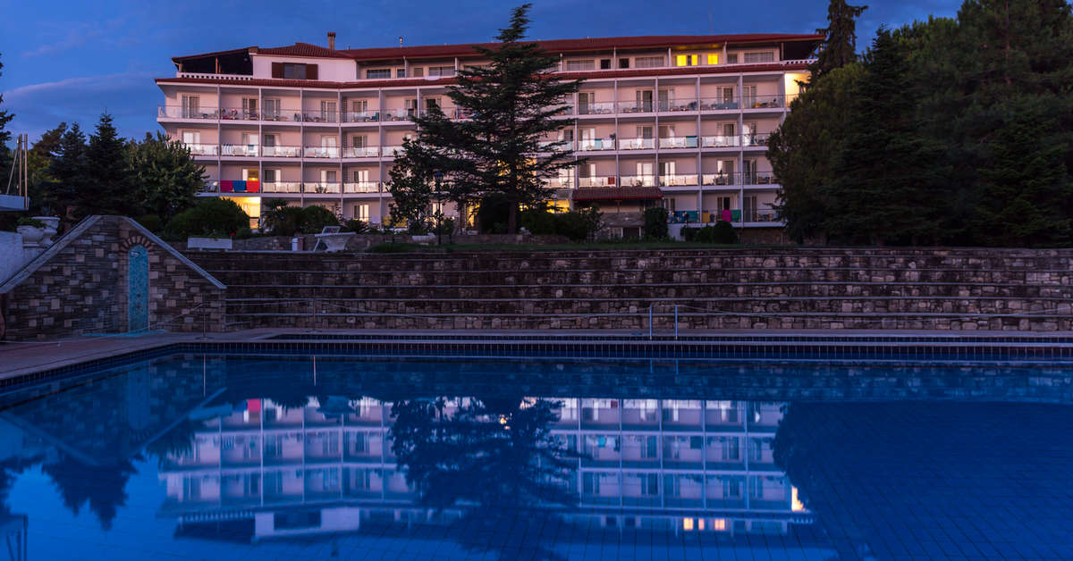 Een foto van het zwembad bij Alexander The Great Beach Hotel