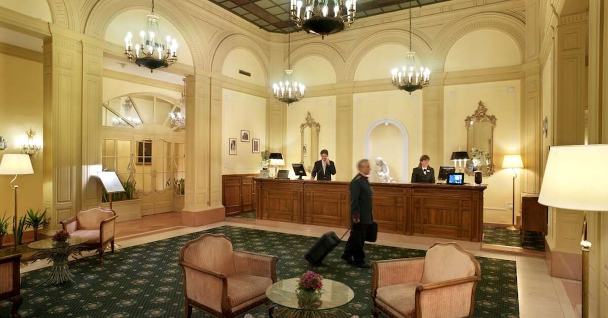 Een foto van het interieur van Hotel Sina Brufani