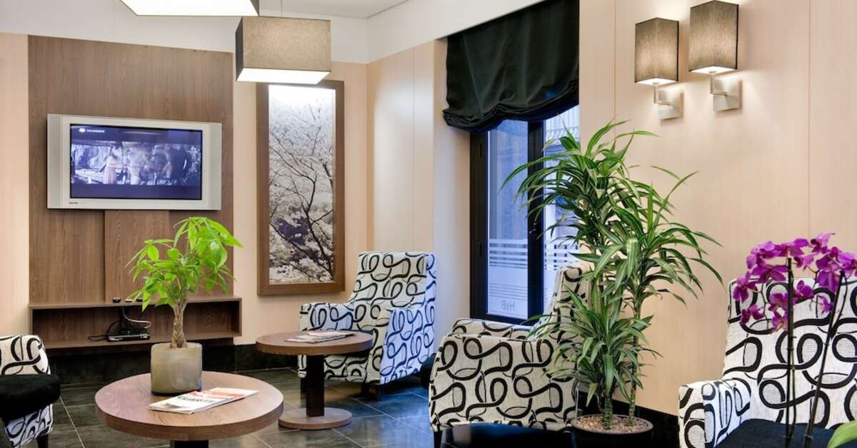 Een foto van het interieur van Hostal Ballesta
