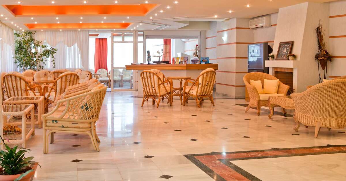 Ein Foto vom Innenbereich im Dedalos Beach Hotel