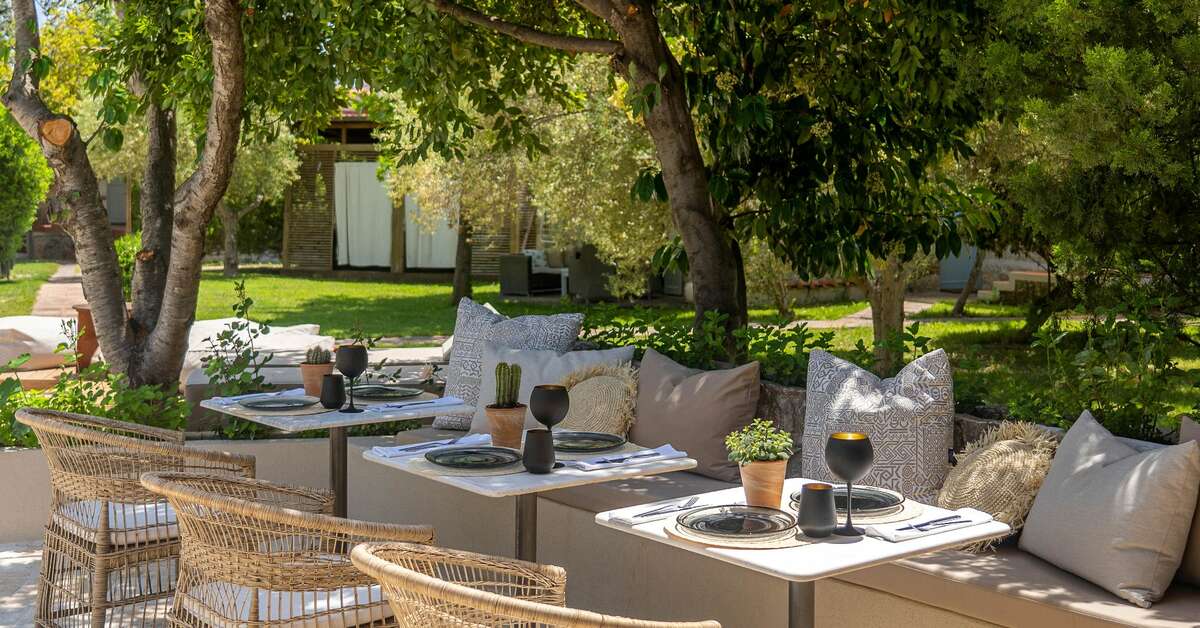 Een foto van het terras bij Petrino Eco Village