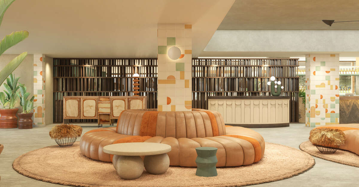 Een foto van het interieur van Hyde Ibiza