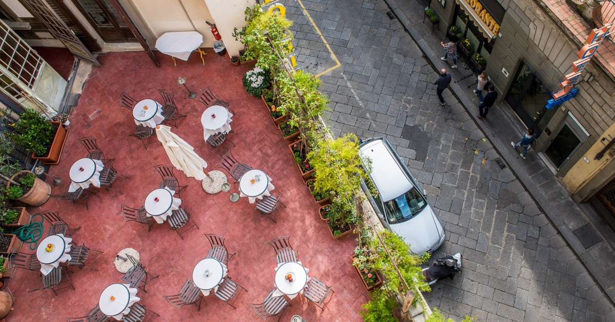 Een foto van de faciliteiten bij Hotel Paris Florence