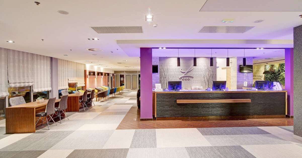Een foto van het interieur van Hotel Lero