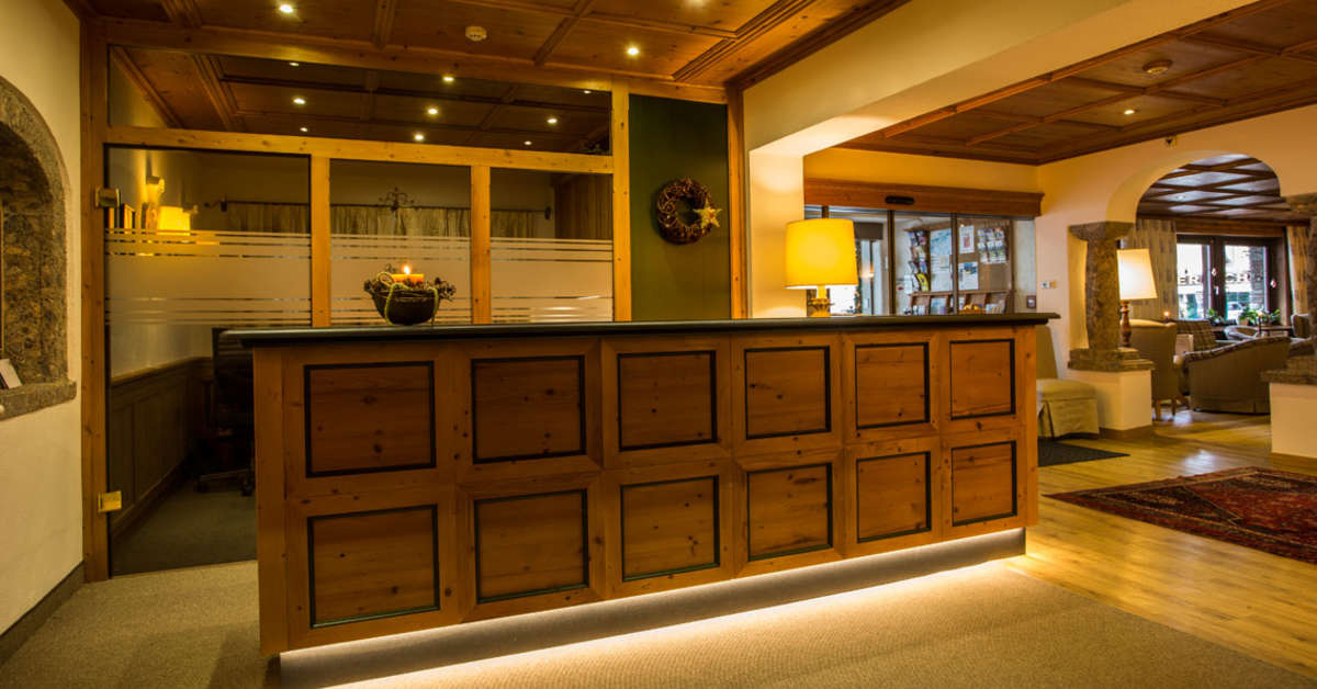 Een foto van het interieur van Hotel Alte Schmiede