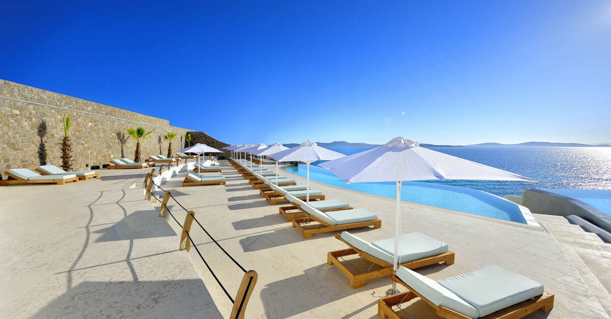 Een foto van het zwembad bij Anax Resort & Spa