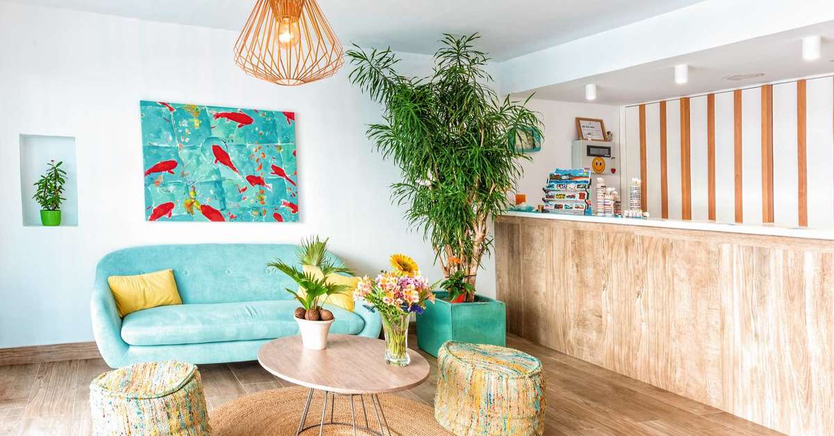 Een foto van het interieur van Appartementen Playamar