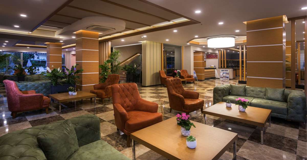 Een foto van het interieur van Lonicera City Hotel