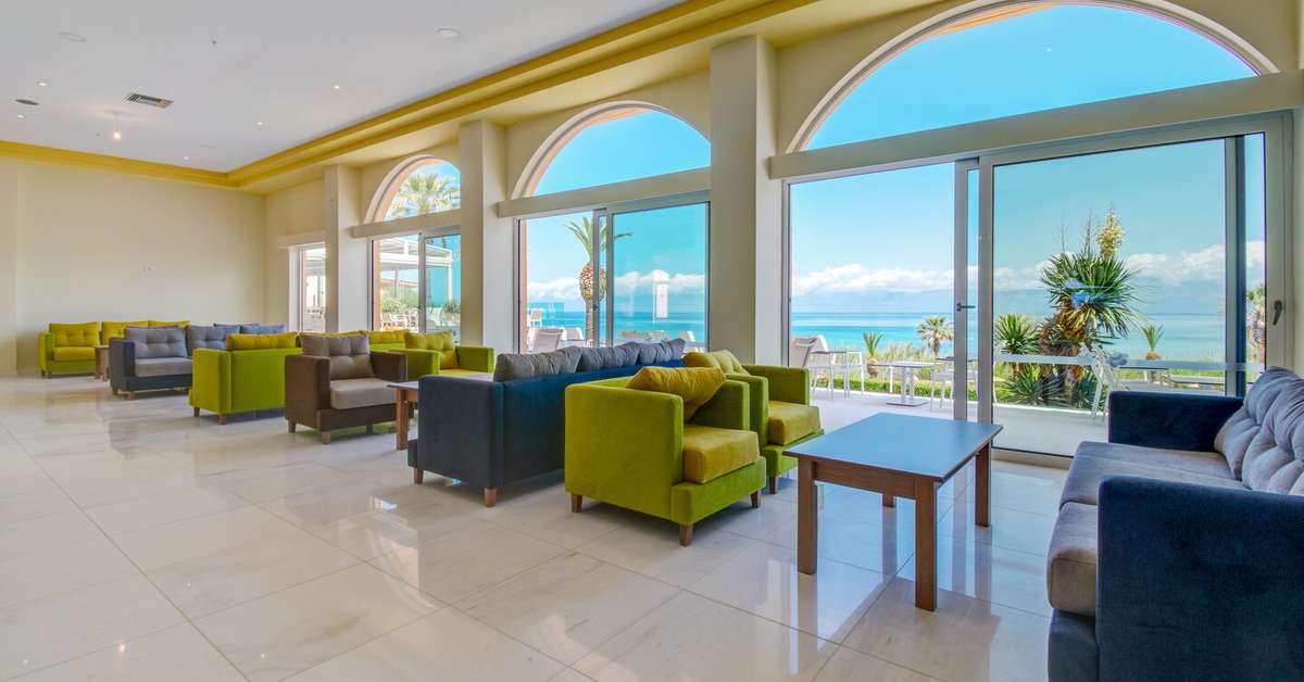 Een foto van het interieur van Hotel Ibiscus Corfu