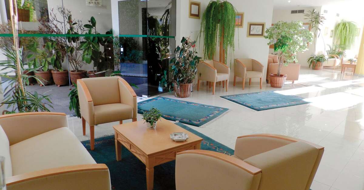 Een foto van het interieur van Hotel do Campo