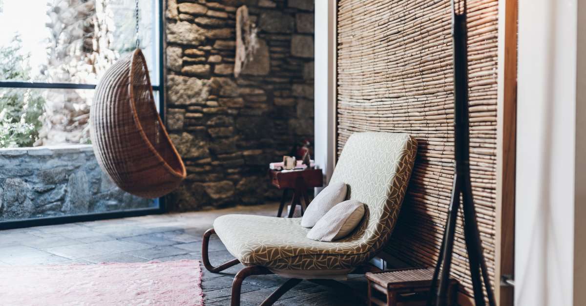 Een foto van het interieur van Mykonos Theoxenia
