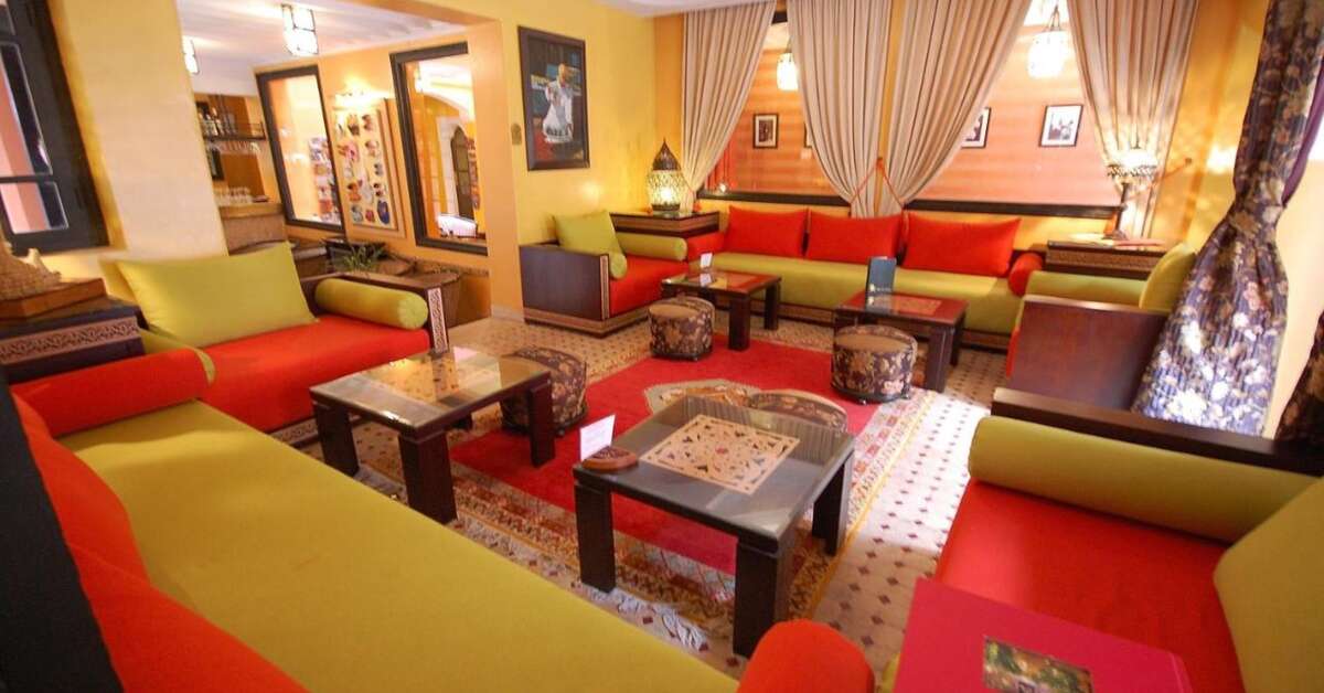 Een foto van het interieur van Riad Les Borjs De La Kasbah