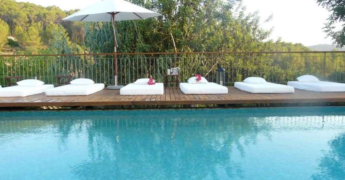 Een foto van het zwembad bij Can Lluc Boutique Country Hotel & Villas