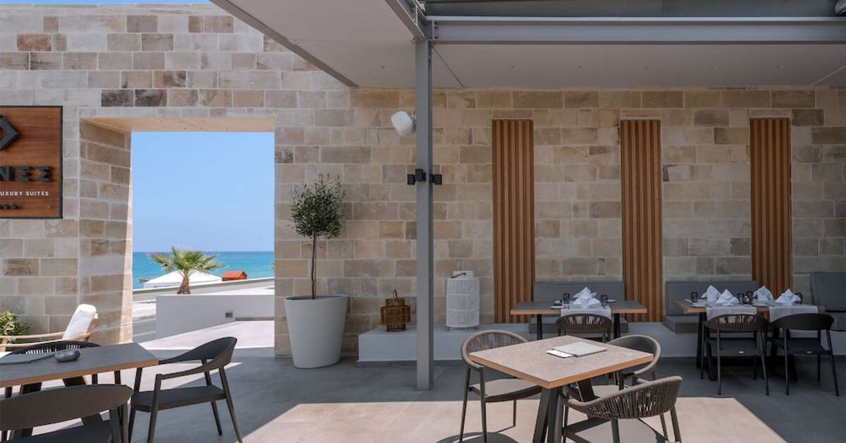 Een foto van de faciliteiten bij Ikonos Seafront Luxury Suites