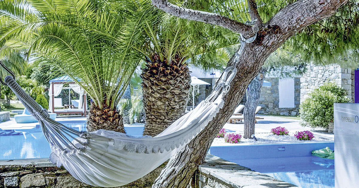 Een foto van het zwembad bij Mykonos Theoxenia