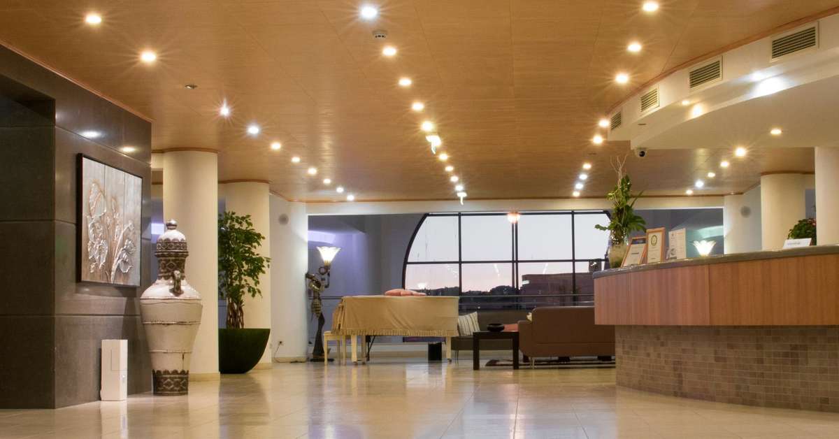 Een foto van het interieur van Grand Muthu Forte Do Vale