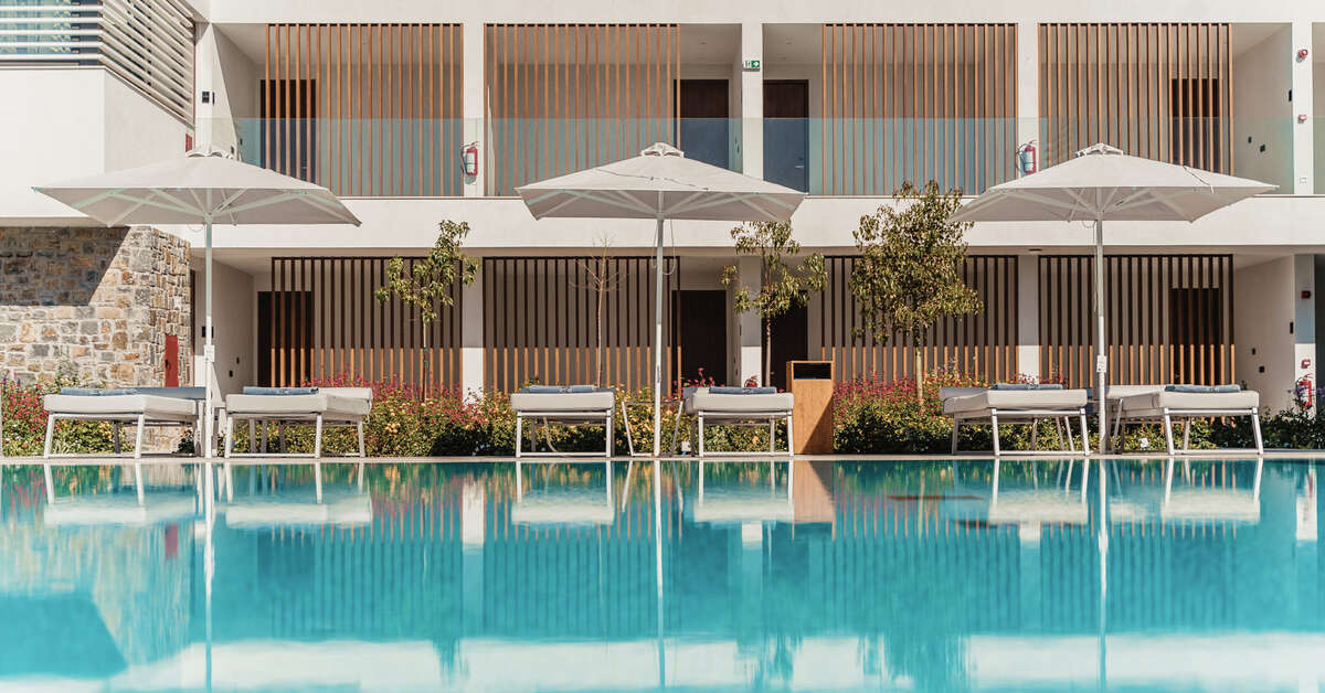 Een foto van het zwembad bij Gennadi Grand Resort