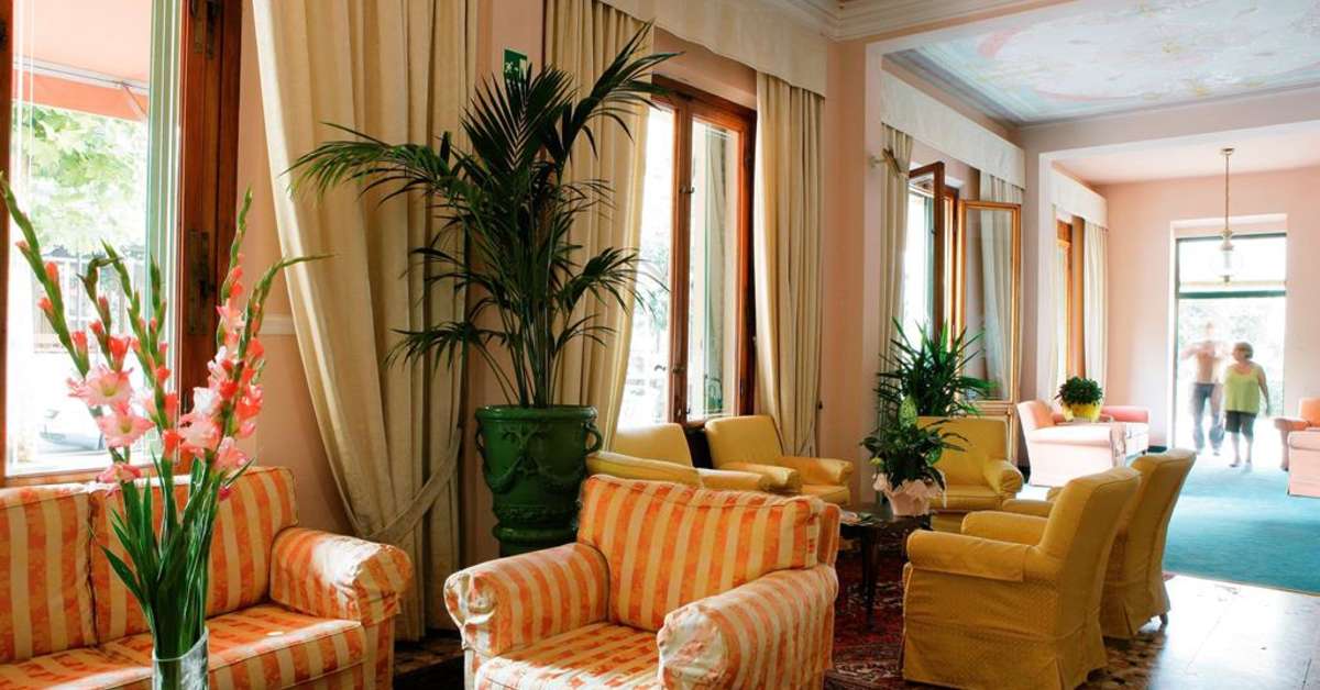 Een foto van het interieur van Hotel Maestoso