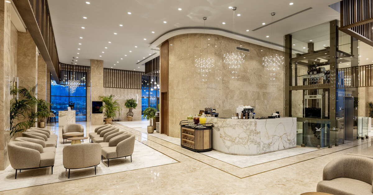 Een foto van het interieur van Hotel Liberty Signa