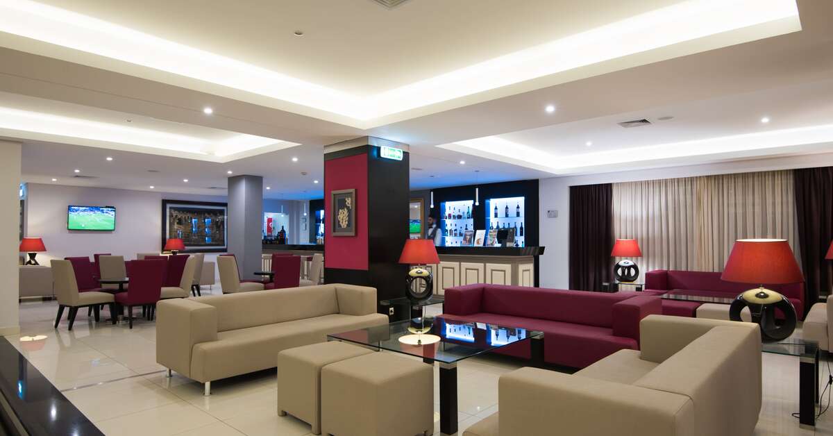 Een foto van het interieur van Vila Gale Atlantico