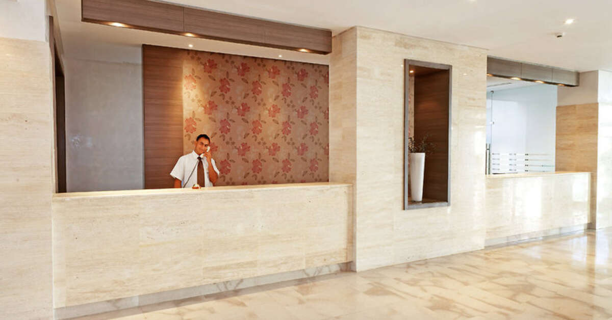 Een foto van het interieur van Hotel Rosa Beach Thalasso & Spa
