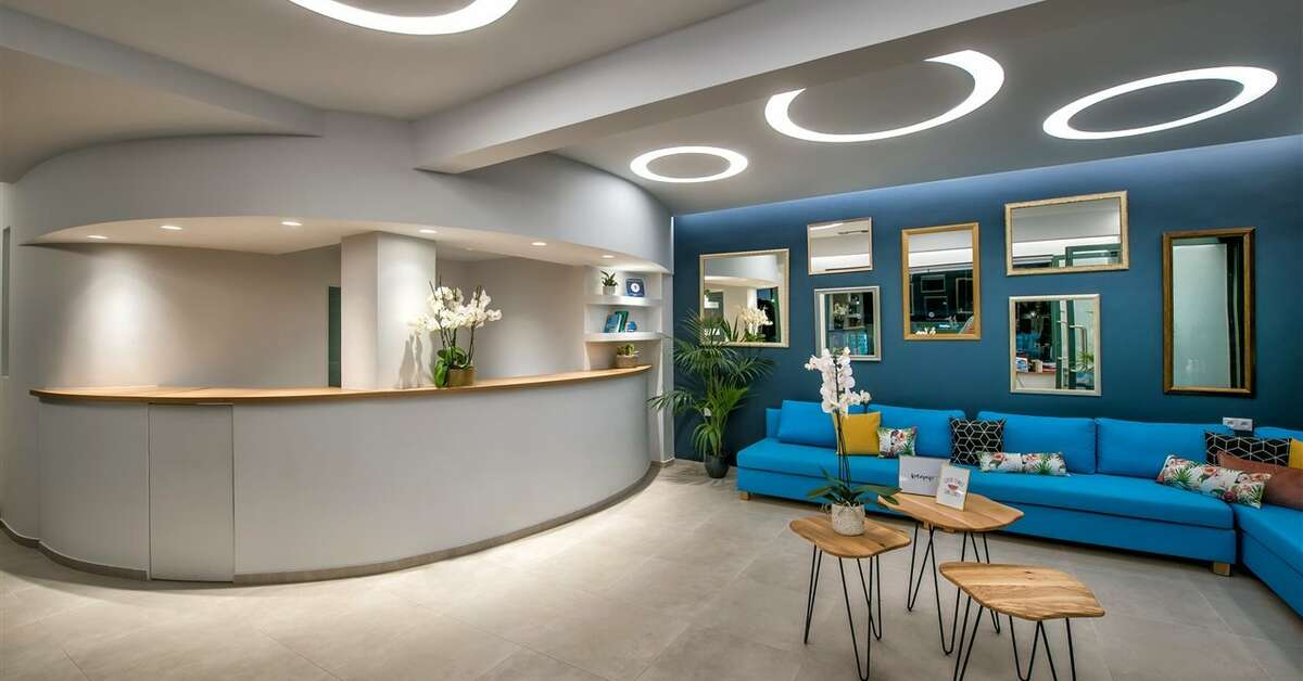 Een foto van het interieur van Kristalli Hotel Appartementen
