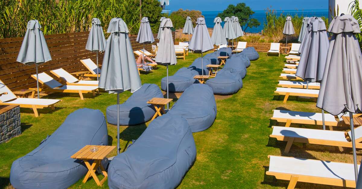 Ein Foto von der Terrasse im Harma Boutique Hotel