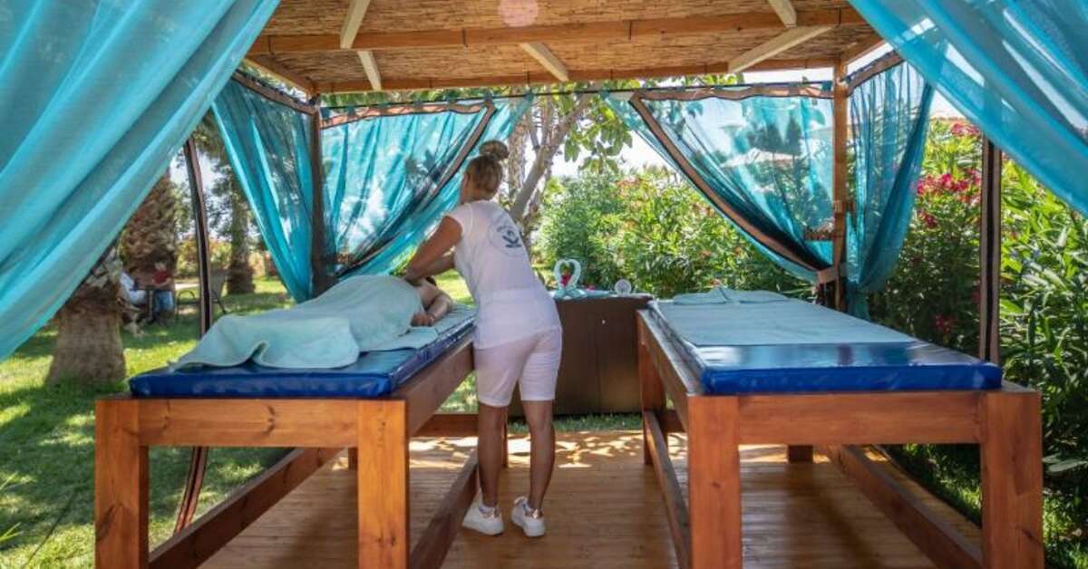 Een foto van de faciliteiten bij Evripides Village Beach Hotel