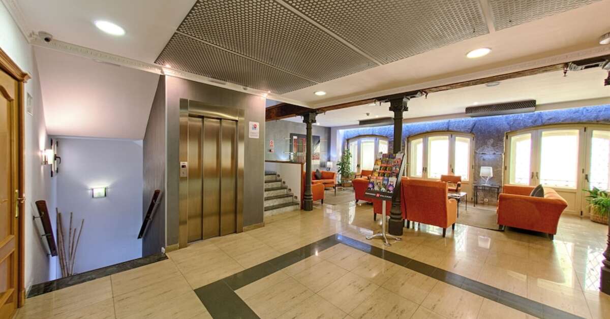 Een foto van het interieur van Hotel San Lorenzo