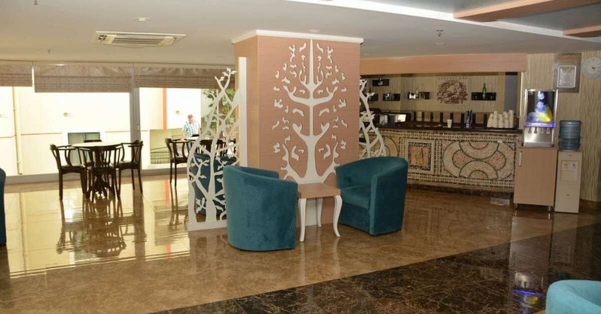 Een foto van het interieur van Sandy Beach
